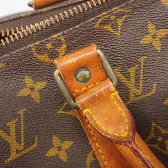 LOUIS VUITTON Brown Monogram Keepall 50 Boston Bag
